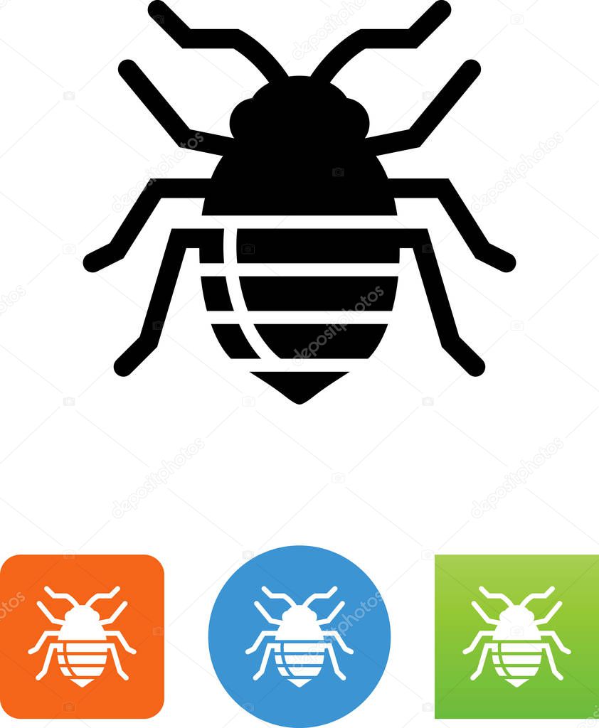 Bed bug insect vector icon