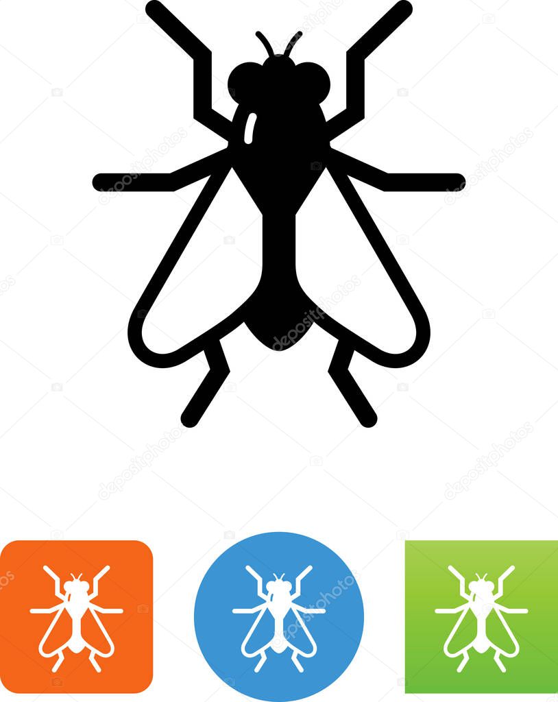 House fly vector icon