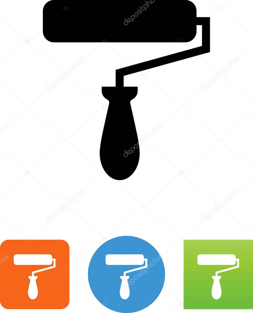 Painting brush vector icon