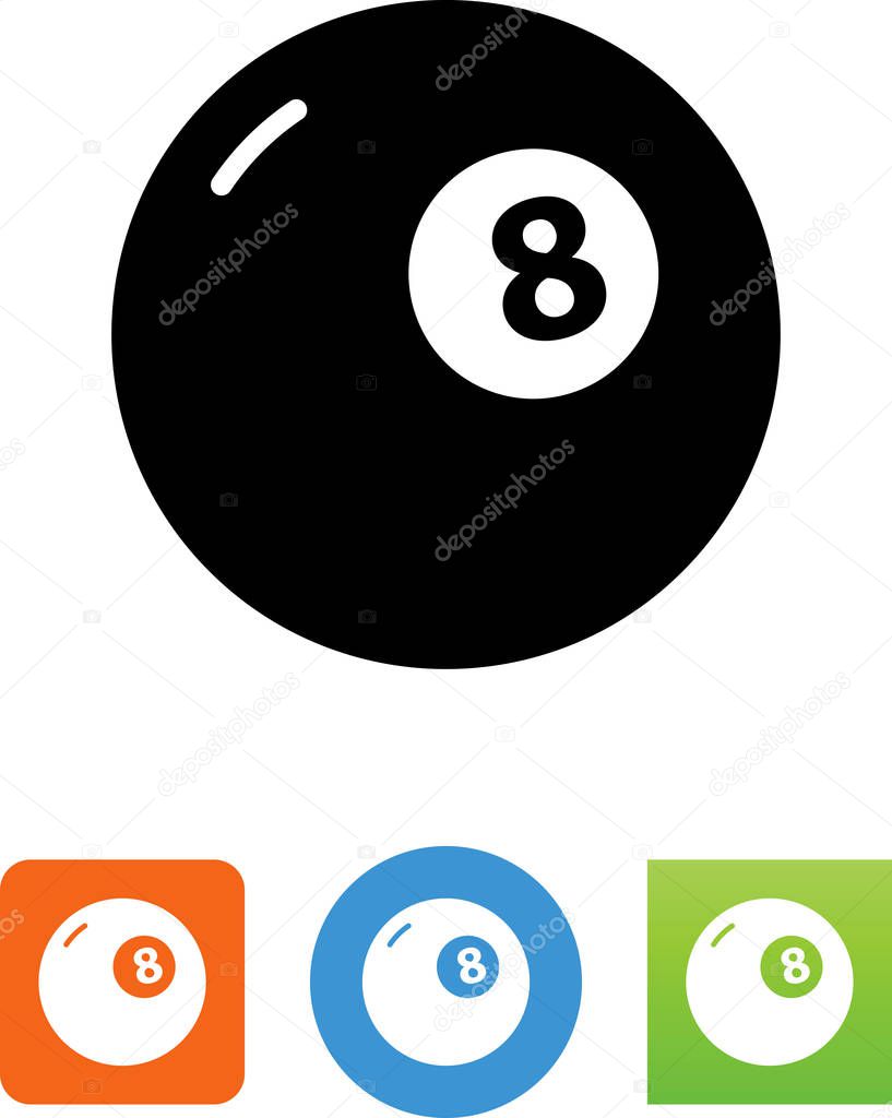 8 ball vector icon