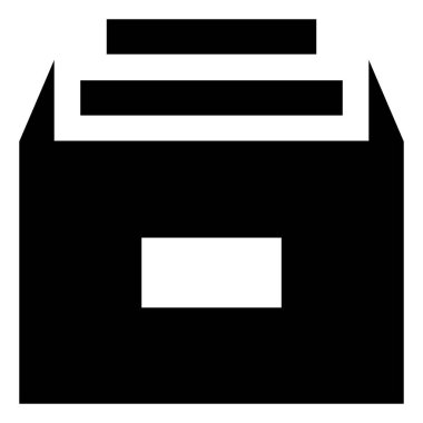 Dosya dolabı çekmece simgesi