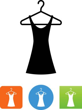 Askı dolap vektör simgesine elbise