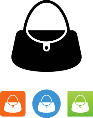 Kadın el çantası vektör simgesi