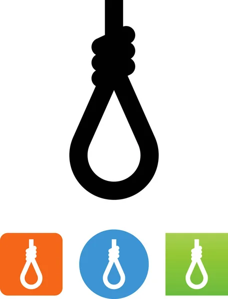 Icono Del Vector Noose Del Verdugo — Vector de stock