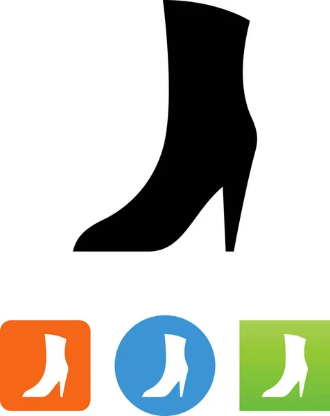 Vrouwen Boot Vector Pictogram — Stockvector