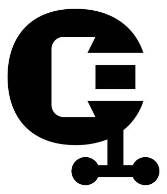 Kelepçe sıkışık vektör simgesi