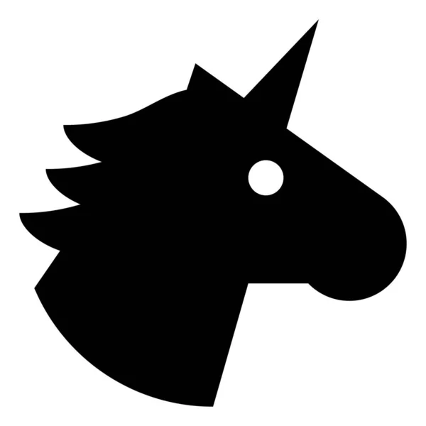 Unicornio Folklore Vector Icono — Vector de stock