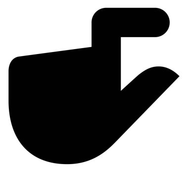 El çimdik vektör simgesi