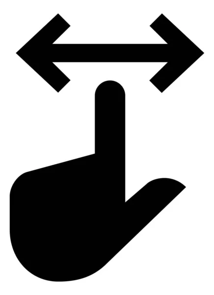 Hand Finger Pan Vektor Symbol — Stockvektor