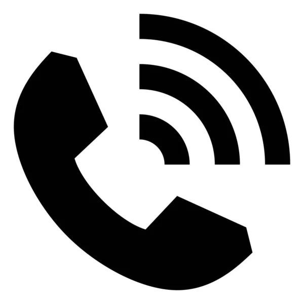 Icône Vecteur Signal Service Téléphonique — Image vectorielle