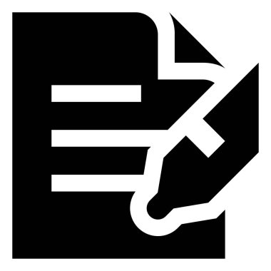 Belge vektör simge Düzenle