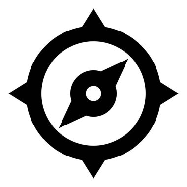 Pusula yönünü vektör simgesi