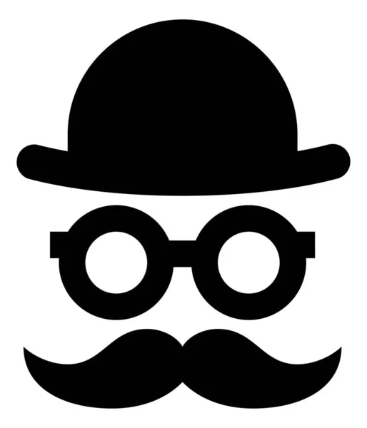 Verfijnde Aangeklede Gentleman Vector Icon — Stockvector