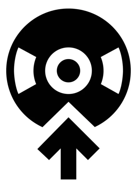 Skriva Till Disk Vektor Symbol — Stock vektor