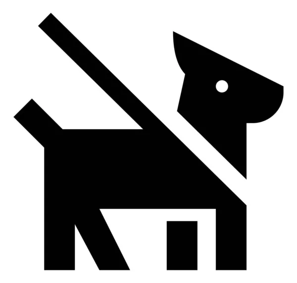 Hond Leiband Vector Icon — Stockvector