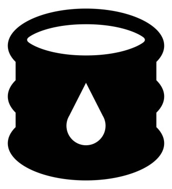 Yağ varili vektör simgesi