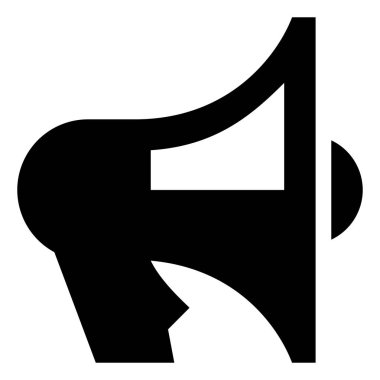 Megafonu olan Megafon vektör simgesi