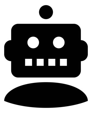 Robot Kullanıcı vektör simgesi