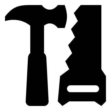 Çekiç Woodworker vektör simge gördüm