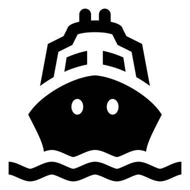 Gemi okyanus Liner vektör simgesi