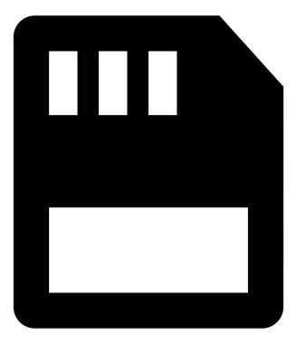 SIM kartı vektör simgesi