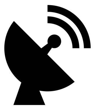 uydu anten vektör simgesi