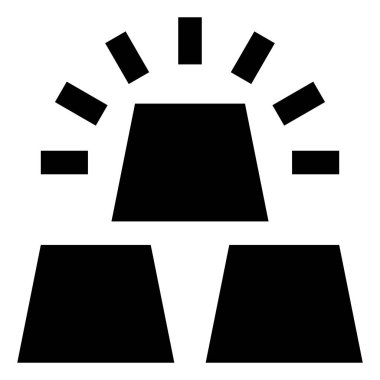 Altın külçelerini vektör simgesi