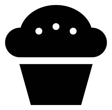 Kahvaltı Muffin vektör simgesi