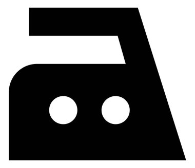 Giysi demir vektör simgesi