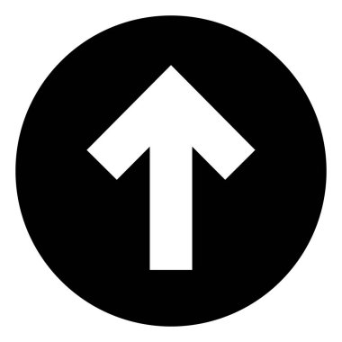 Yukarı ok düğmesini vektör simgesi