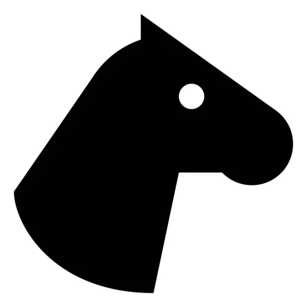 Pferdekopf Vektorsymbol — Stockvektor
