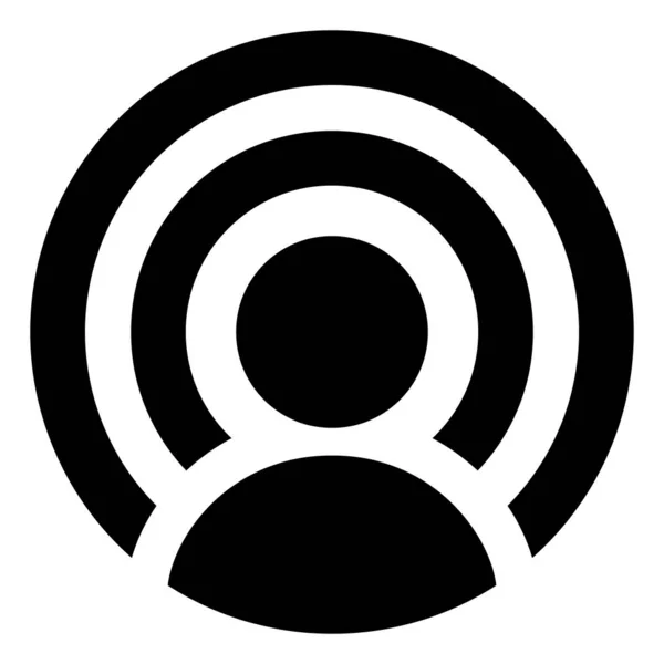 Εικονίδιο Του Podcast Πρόσωπο Φορέα — Διανυσματικό Αρχείο