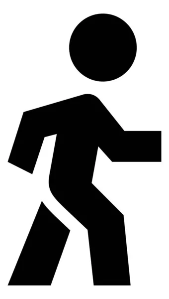 Person Walking Vector Icon — Stock Vector