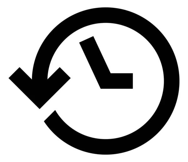 Historia Tidigare Händelser Vektor Symbol — Stock vektor