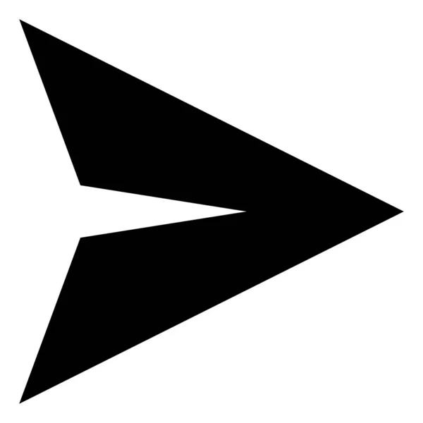 Papierflieger Senden Vektor Symbol — Stockvektor
