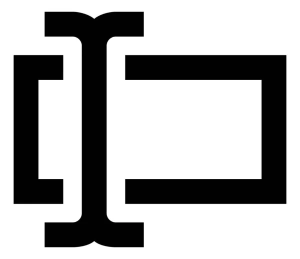 Text Cursor Vektorsymbol — Stockvektor