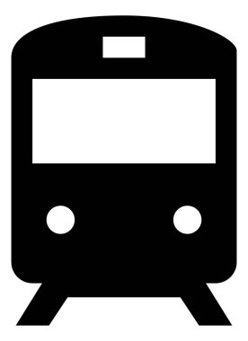 Yolcu tren vektör simgesi