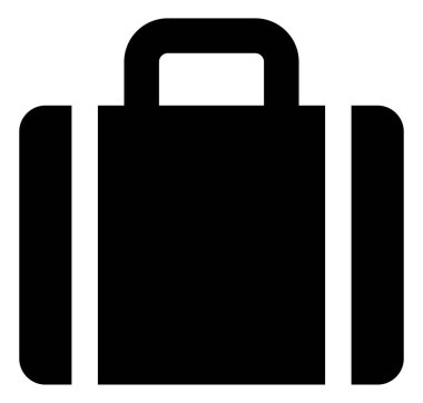 Bagaj bavul vektör simgesi