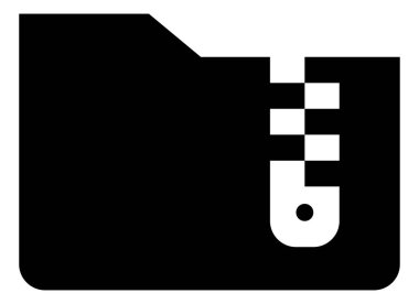 ZIP klasör vektör simgesi