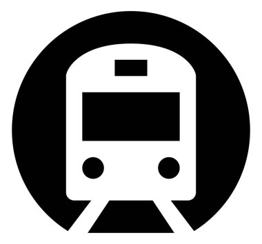 Metro tren vektör simgesi