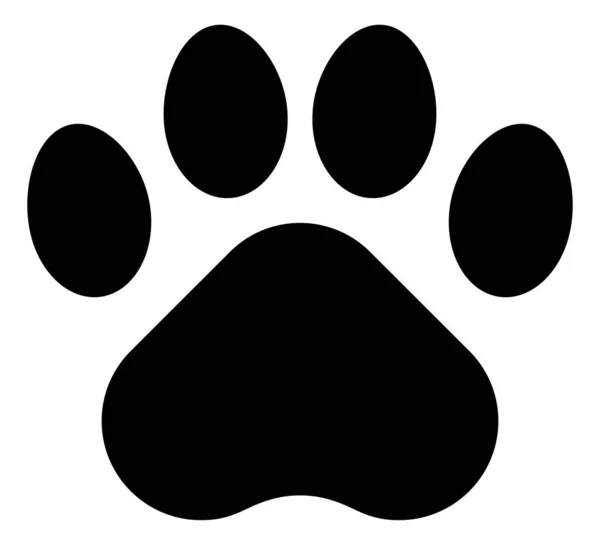 Evde beslenen hayvan pençe vektör simgesi