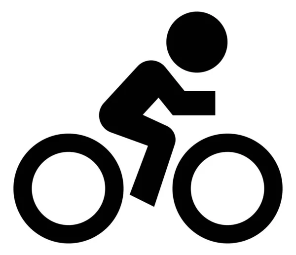 Fiets Rider Vector Icon — Stockvector