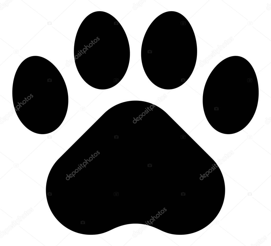 Pet Paw Vector Icon