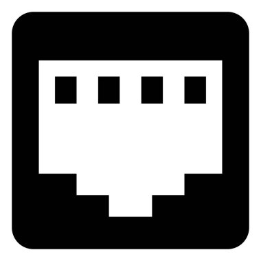 Kedi 5 bağlantı noktası vektör simgesi