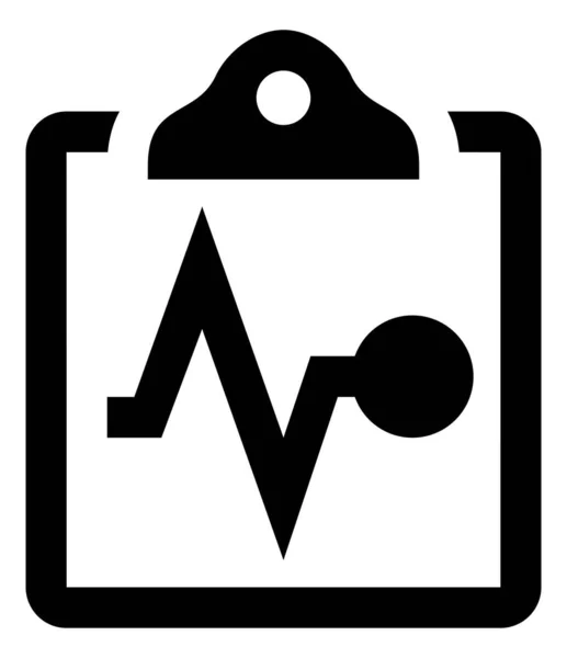 Icono Gráfico Frecuencia Cardíaca — Vector de stock