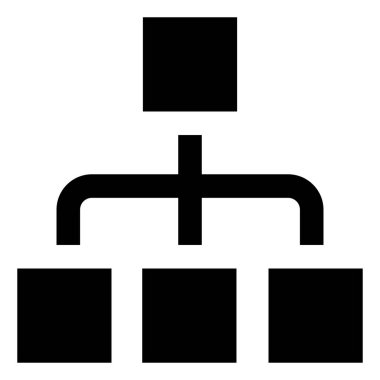 Hiyerarşi yapısı vektör simgesi