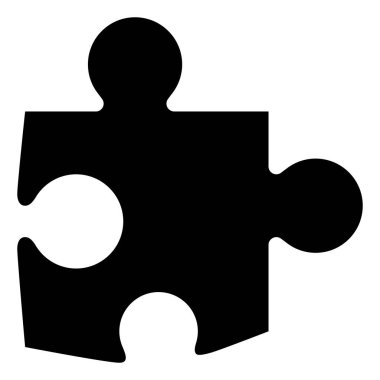 Parçalı bulmaca parçası vektör simgesi