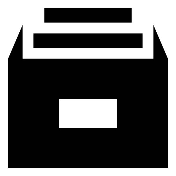 Icône Dossiers Tiroir Cabinet — Image vectorielle