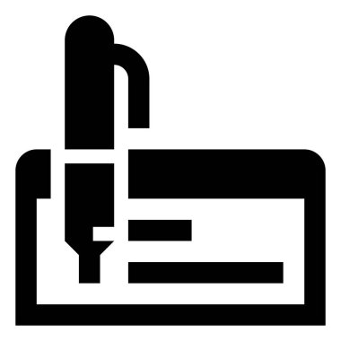 banka kontrol kalem simgesi