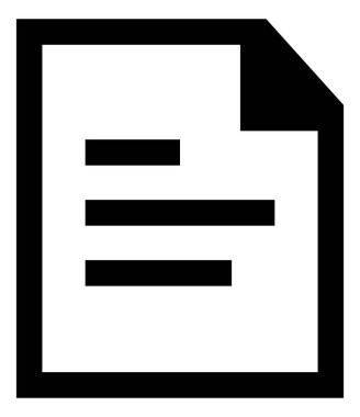 dosya sayfa vektör simgesi